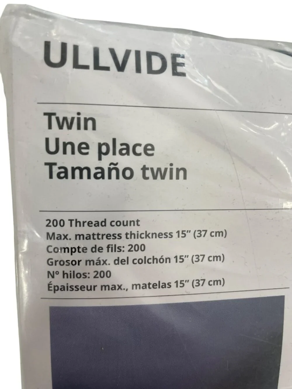ULLVIDE Twin Fitted Sheet Ikea 200 Thread 38